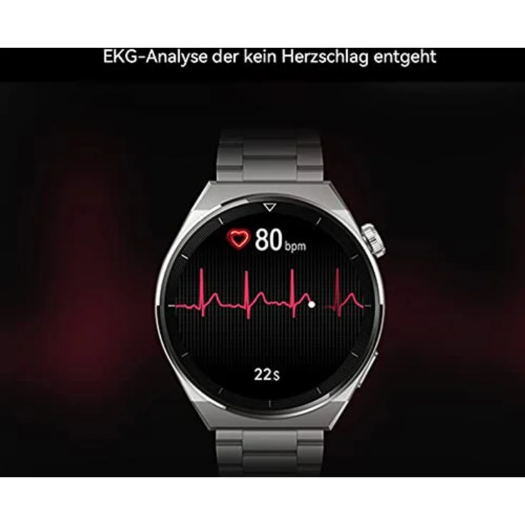 HUAWEI WATCH GT 3 Pro 46mm Smartwatch, Titangehäuse, Saphirglas, Tauch Modus,lange Akkulaufzeit, dratlosses Aufladen,Herzfequenz- und SpO2 Überwachung, Bluethooth Anrufe, Deutsche Version, schwarz – Bild 5
