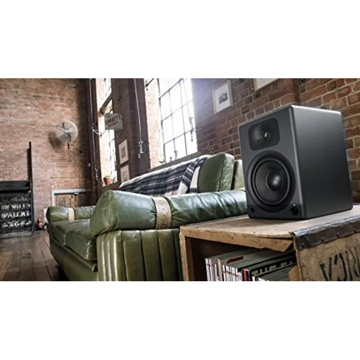 wavemaster TWO NEO stone gray Regallautsprecher-System (60 Watt) mit Bluetooth-Streaming, digitalen Anschlüssen und IR-Fernbedienung Aktiv-Boxen Nutzung für TV-Tablet-Smartphone, dunkelgrau (66364) Regallautsprecher - 60 Watt - schwarz – Bild 5