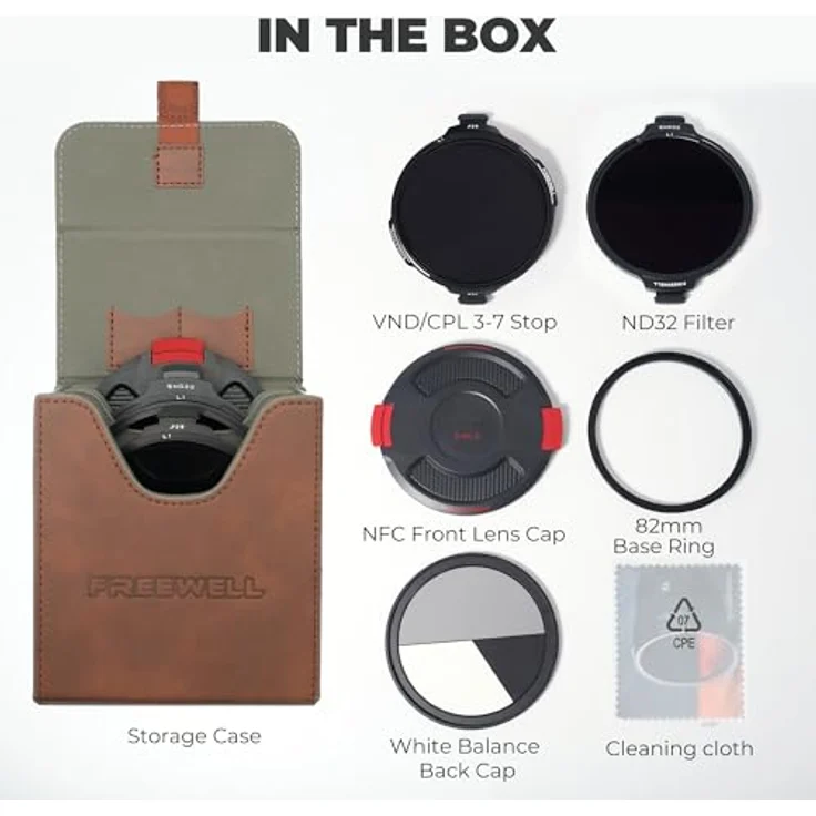 Freewell Real Locking Variable ND/CPL Filter All Day Kit, 82 mm, Hybridfilter mit 3-10 Blendenstufen und ND32, inklusive Basisring – Bild 9