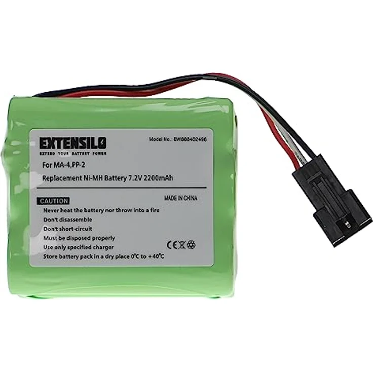 EXTENSILO Akku Ersatz für Tivoli MA-4, PP-2, 2200 mAh, 7,2 V, NiMH, wiederaufladbar, langlebig – Bild 1