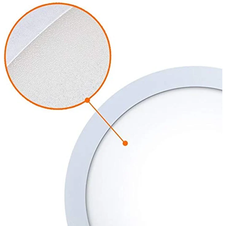 ENERGMiX 24w Ultra Slim LED Panel Einbauleuchte Deckeneinbau Panelleuchte Deckenlampe Kaltweiß Rund Ø 300mm - Energiesparend, hohe Lichtleistung, 1850 Lumen – Bild 2