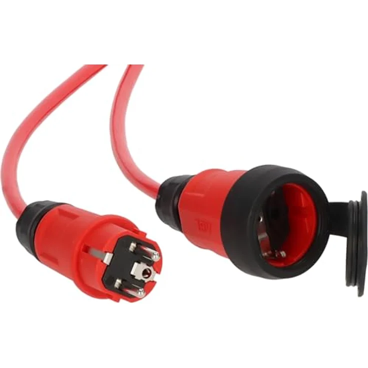 Brennenstuhl Verlängerungskabel 9161100210, 10 m H07BQ-F, schwarz/rot, 16 A, UV-beständig, spritzwassergeschützt, für Outdoor-Einsatz – Bild 6