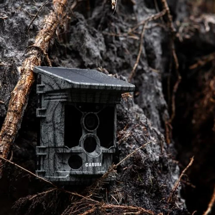 Caruba Wildlife Kamera Waschbär Solar 4K, 4K Wildcamera mit 46 MP Fotos, WiFi und Bluetooth, wetterfest – Bild 4