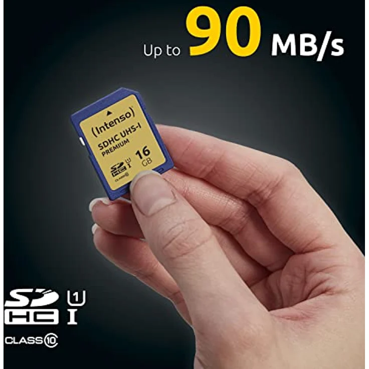 Intenso SDHC UHS-I 16GB Class 10 Speicherkarte blau – Bild 4