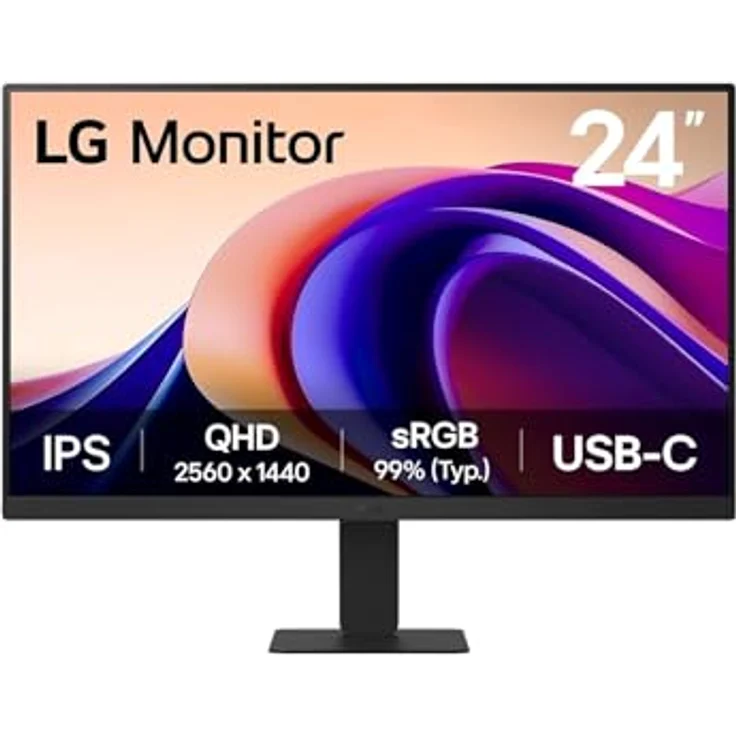 LG 24U631A-B, 24 Zoll QHD Desktop-PC-Monitor mit IPS-Panel, 100 Hz, HDR 10, neigbar, HDMI 2.0, USB-C (15 W) – Bild 3