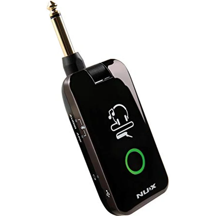NUX Mighty Plug, Silent-Play-Gerät für Gitarristen und Bassisten mit Effekten, Modeling-Verstärkern, Bluetooth und Audio-Streaming, Schwarz – Bild 2