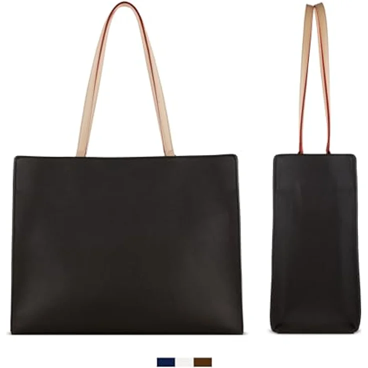 bugatti Ella Business System Bag, elegante Aktentasche mit 13-Zoll-Laptopfach, dunkelbraun, handgefertigt mit herausnehmbarem Organizer – Bild 3