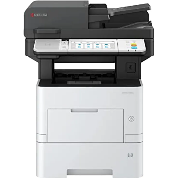 Kyocera Klimaschutz-System Ecosys MA5500ifx Multifunktionsdrucker Schwarz-Weiß, 55 Seiten pro Minute. Drucker Scanner Kopierer, Faxen. Touchpanel, 100+500 Blatt Papierzufuhr, Gigabit LAN, Mobile Print