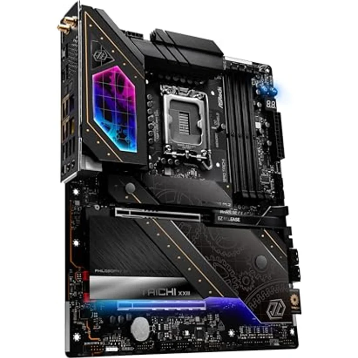 ASRock Z890 Taichi 90-MXBPR0-A0UAYZ ATX Mainboard, Sockel 1851, Intel Core Ultra Prozessoren (Serie 2)-RGB-Beleuchtung – Bild 3