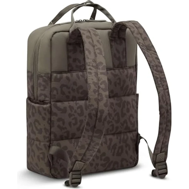 Kapten & Son Bergen Cloud Backpack, Freizeitrucksack mit Laptopfach für 15 Zoll, 15L, Leo Dark Brown taupe, wasserabweisend, praktische Außentaschen, verstellbare Schultergurte – Bild 4