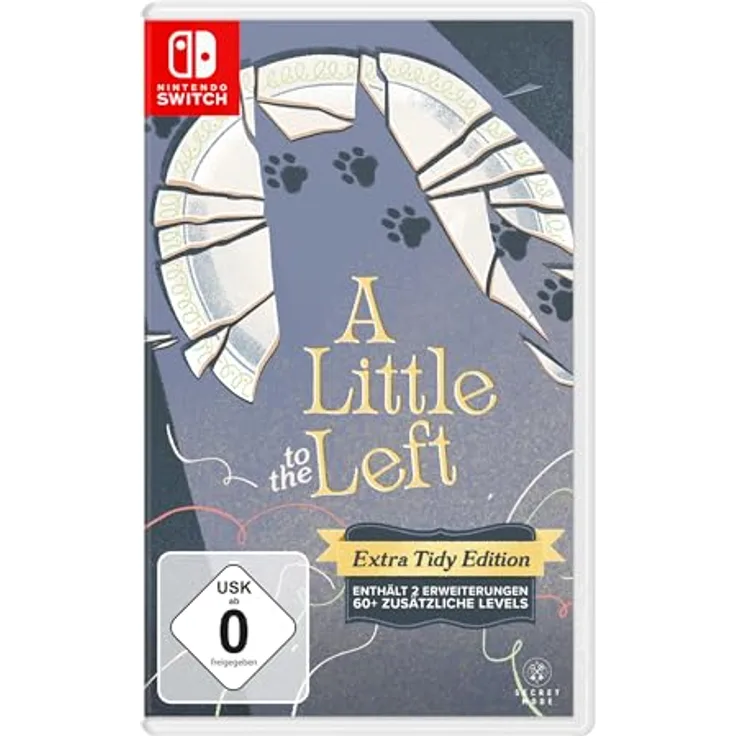 Secret Mode A Little to the Left: Extra Tidy Edition - Switch, Nintendo Switch Spiel mit über 100 einzigartigen und logischen Puzzles