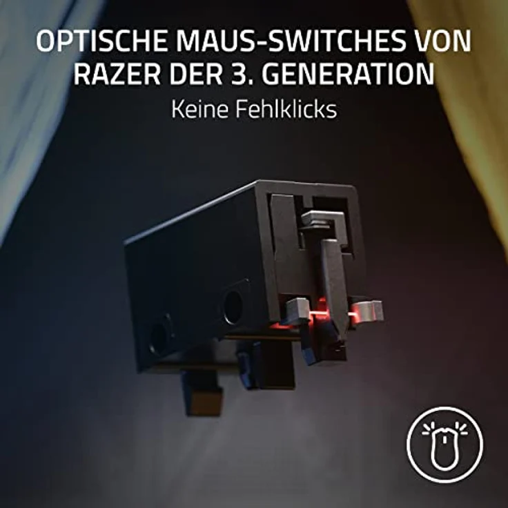 Razer DeathAdder V3 - Ergonomische Esports-Maus (59g Leichtes Design, Ergonomische Form, 30K Optischer Sensor, Optische Mausschalter Gen-3, 8000Hz HyperPolling-Technologie, Speedflex-Kabel) Schwarz – Bild 5