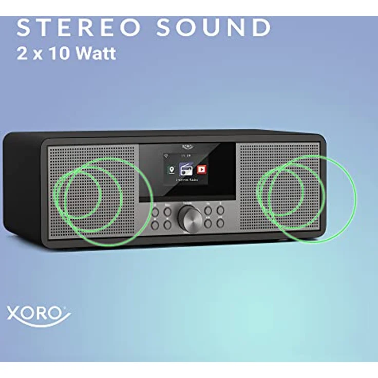 XORO HMT 600 V2 - All-in-One Internetradio mit WLAN, CD-Player, DAB+/FM Radio, Bluetooth, Podcast, USB MP3 Mediaplayer, Spotify Connect, MP3-Streaming (UPnP) – Bild 5