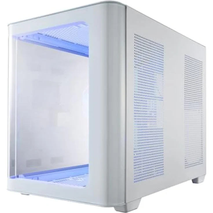 Fortron FSP GEH Mini S380-WA, Micro-ATX/Mini-ITX Gehäuse, kompaktes Design in Weiß mit optimierter Luftzirkulation – Bild 3