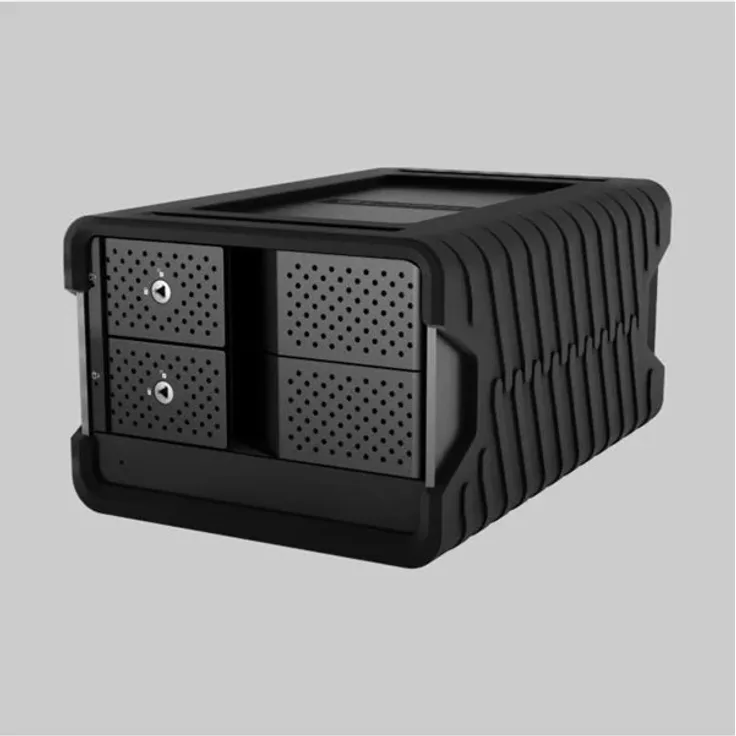 Glyph Blackbox PRO RAID Enterprise, Externe Festplatte mit 40TB, Thunderbolt 3 und optionalem Kartenleser, Schwarz
