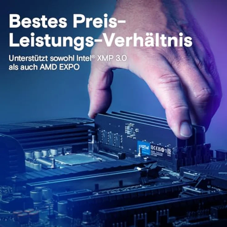 Crucial - DDR5 - Kit - 32 GB: 2 x 16 GB - DIMM 288-PIN - 4800 MHz - PC5-38400 - Preisvergleich – Bild 5