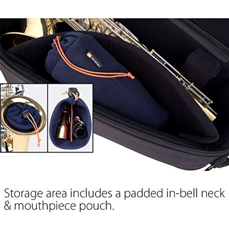 ProTec Tenorsaxophon-Gigbag Explorer-Serie (C236X), schützender Saxophon-Tasche mit robustem Material und ergonomischen Tragegriffen – Bild 4