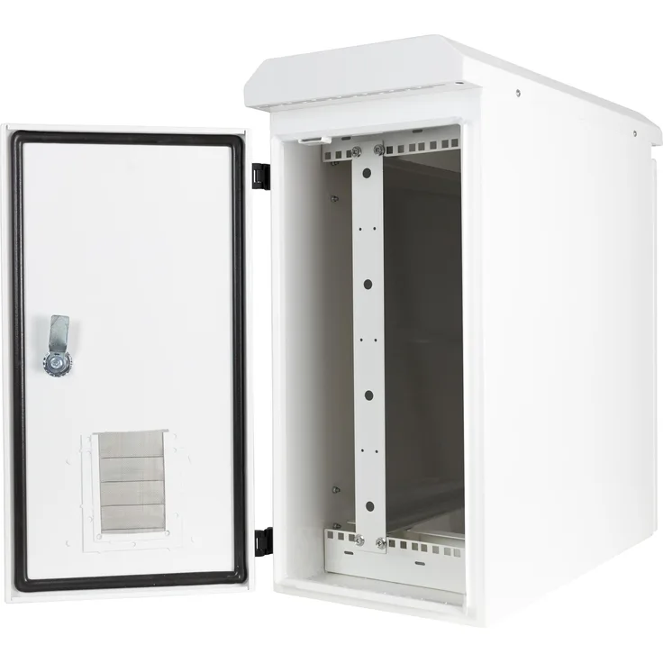 Deltaco 19"-Serverschrank, 6U, LP55-zertifiziert, IP55, Weiss, Wand- und Pfostenhalterungen включены