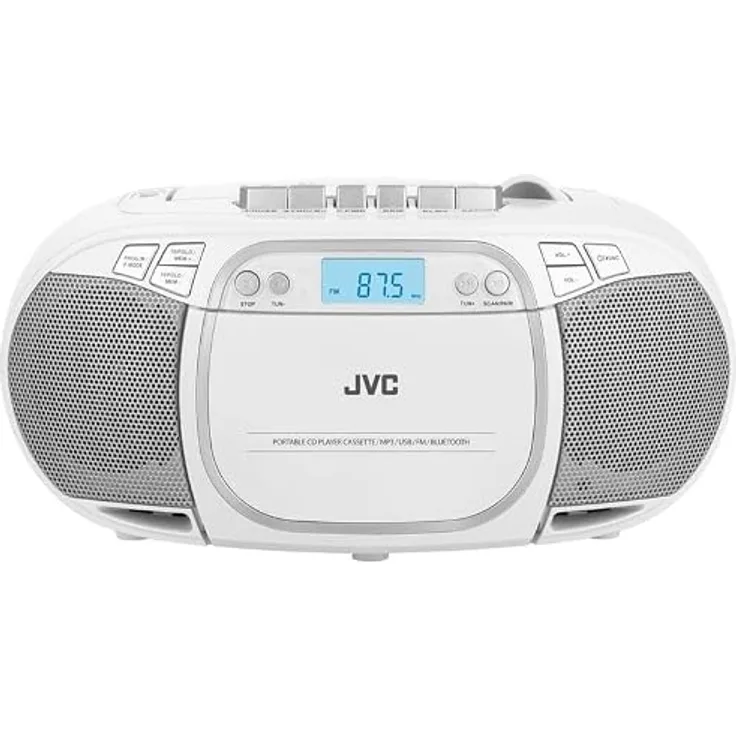 JVC RC-E451W CD player Portable CD player White (UKW, Bluetooth), Radio, Weiss