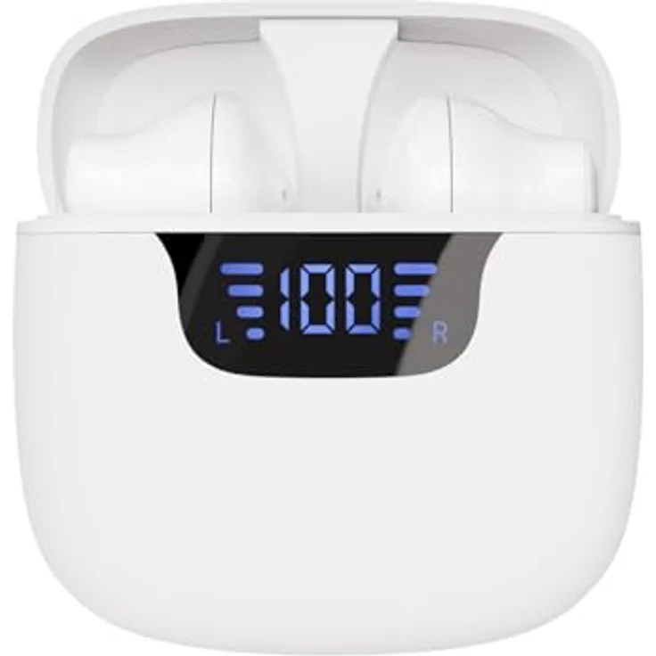VIVANCO Bluetooth® Union Pair TWS Digital-Display In-Ear Kopfhörer, LED-Display, bis zu 20 Stunden Wiedergabezeit - Schwarz – Bild 4