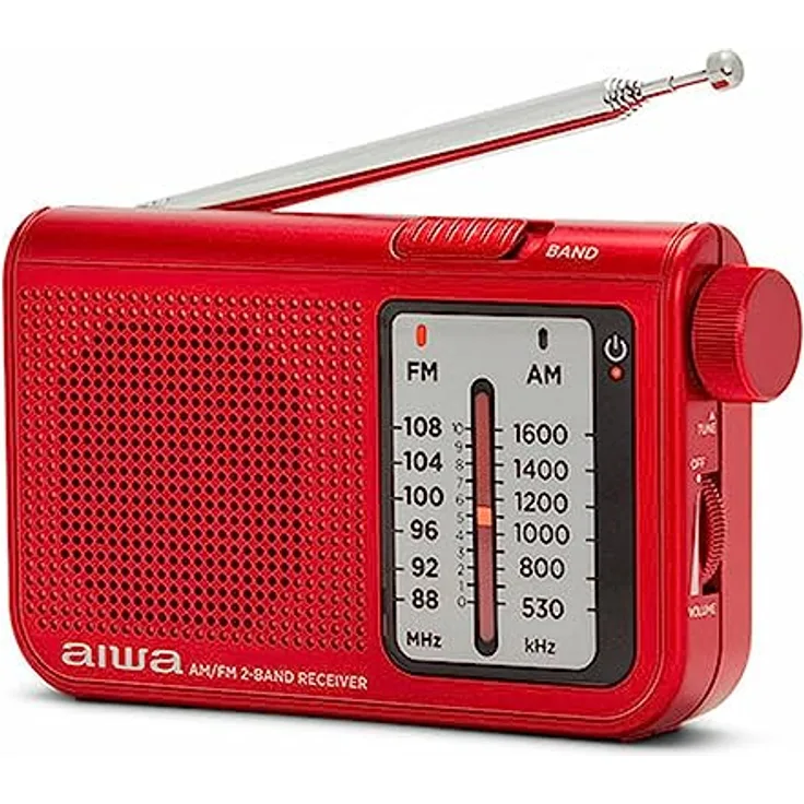 Aiwa AM/FM Tragbares Radio, Rot