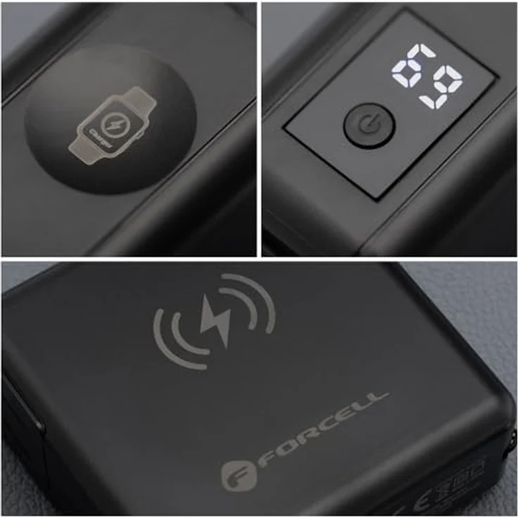 Forcell USB Ladegerät 45 W, Dual USB-C mit Quick Charge 3.0, Überladeschutz, Schwarz – Bild 6