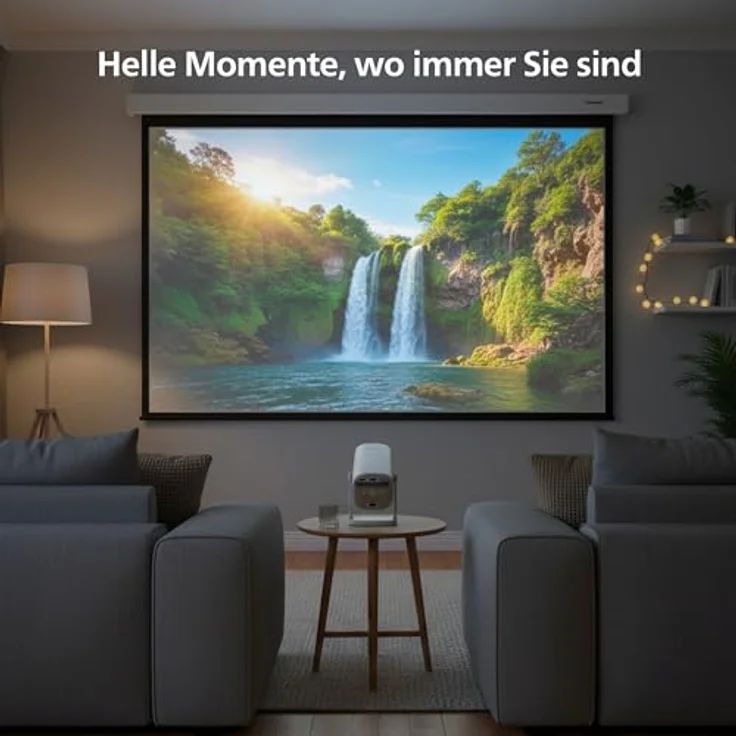 Philips NeoPix 230, Full HD Beamer mit 180° drehbarem Standfuß und WLAN, Weiß – Bild 5