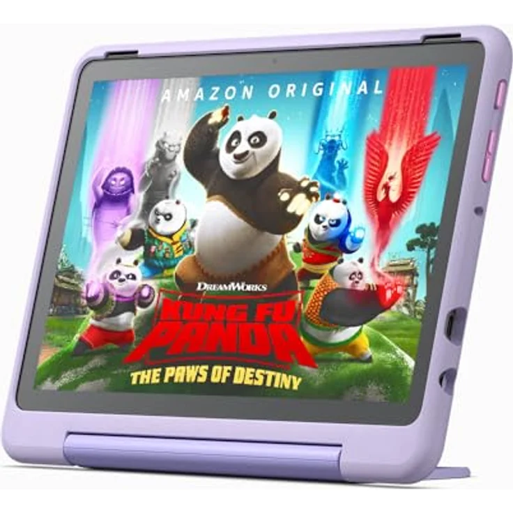 Das neue Fire HD 10 Kids Pro-Tablet – für Kinder ab dem Grundschulalter | Mit 10-Zoll-Display, langer Akkulaufzeit, Kindersicherung und dünner Hülle | Version 2023, 32 GB, Happy-Day-Design – Bild 1