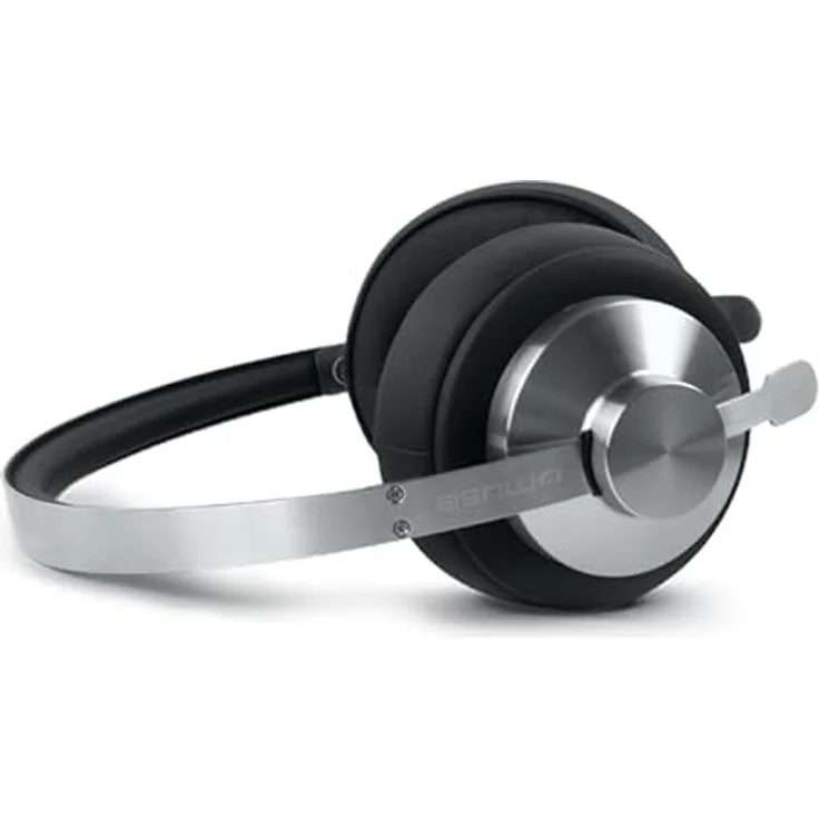 Muse M-298 SBL, Stereo Kopfhörer mit Bluetooth, Aktive Geräuschunterdrückung, Kabelgebunden und Kabellos, Schwarz/Silber – Bild 4