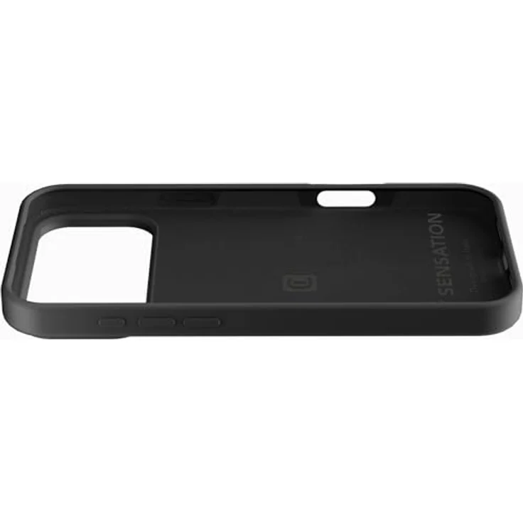 cellularline Sensation Silikonhülle für iPhone 17 Pro, Soft Touch, kratzfest, Schwarz – Bild 2