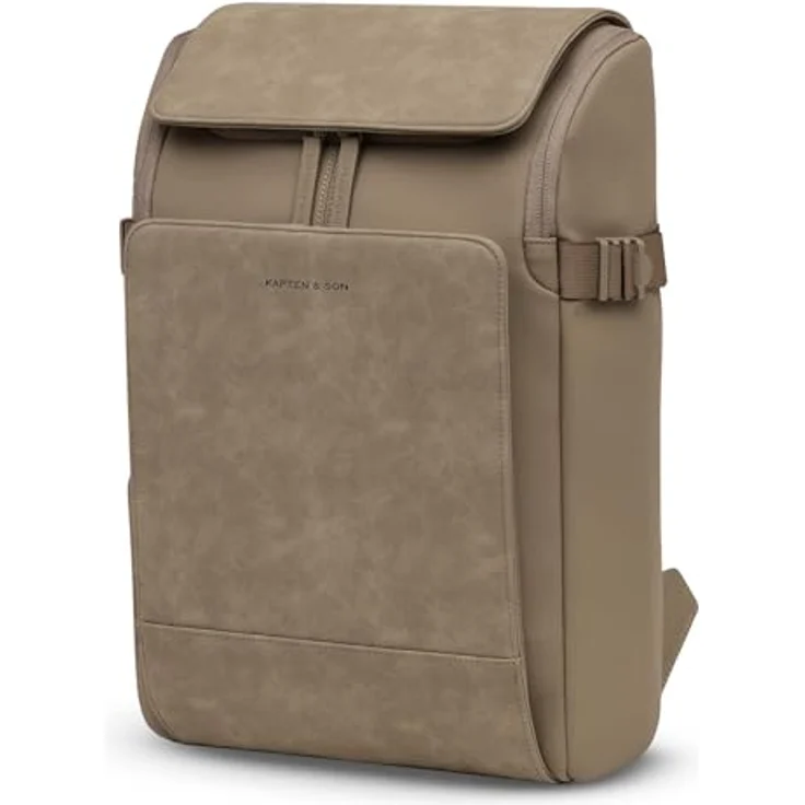 Kapten & Son Bali Medium Backpack, Laptoprucksack mit gepolstertem Laptopfach für Geräte bis 24,5 x 30 cm, wasserabweisend, 18L, Walnut braun – Bild 2