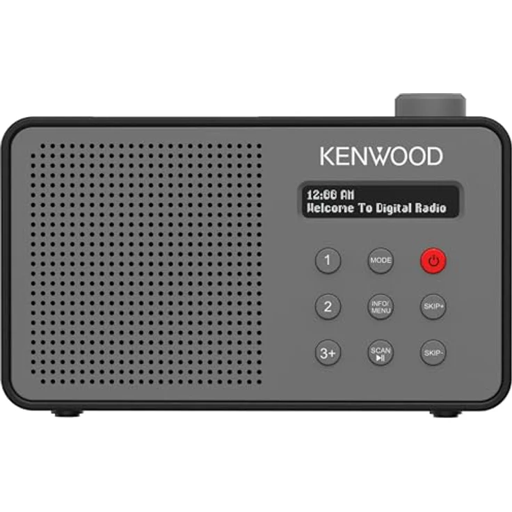 Kenwood CR-M25DAB DAB+/FM Radiowecker mit Bluetooth 5.3, Dual Alarm, Sleep-Timer und Li-ion Akku - Grau – Bild 1