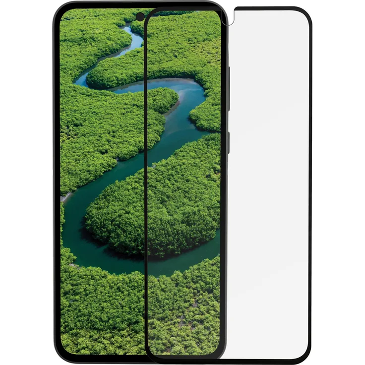 dbramante1928 Displayschutz Eco-Shield für Samsung Galaxy A55 5G, 9H Härte, antimikrobiell, transparent, 1 Stück