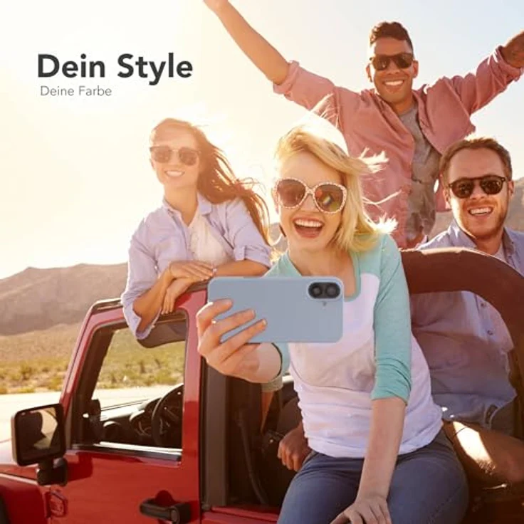 EAZY CASE Premium Silikonhülle für iPhone 16 Plus, Slimcover mit Kameraschutz und Microfaser-Innenfutter, hellblau, kratzresistent, kabelloses Laden, Bumper Schutzhülle – Bild 2