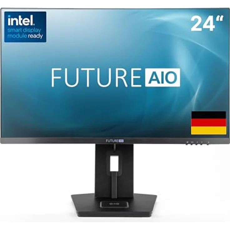 Concept International FUTURENUC AIO 24IN, All-in-One PC mit 24 Zoll FHD Display, Intel Core i3-1220P, 16 GB RAM, 256 GB SSD, Kamera, Schwarz – Bild 1