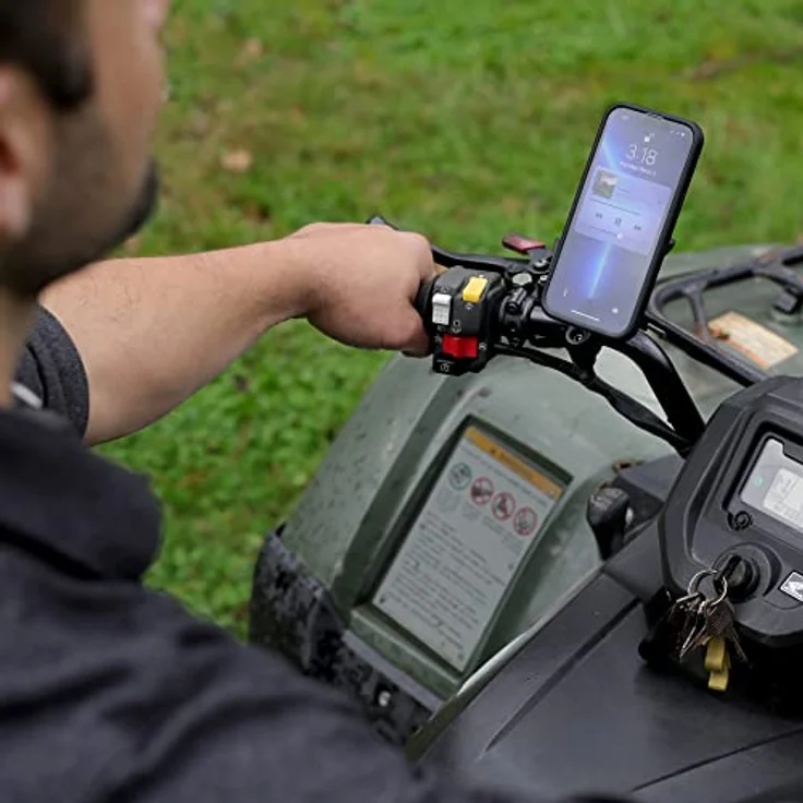 Peak Design Motorcycle Mount, Smartphone Halterung mit ultrastraker magnetisch-mechanischer Befestigung, Schwarz – Bild 6