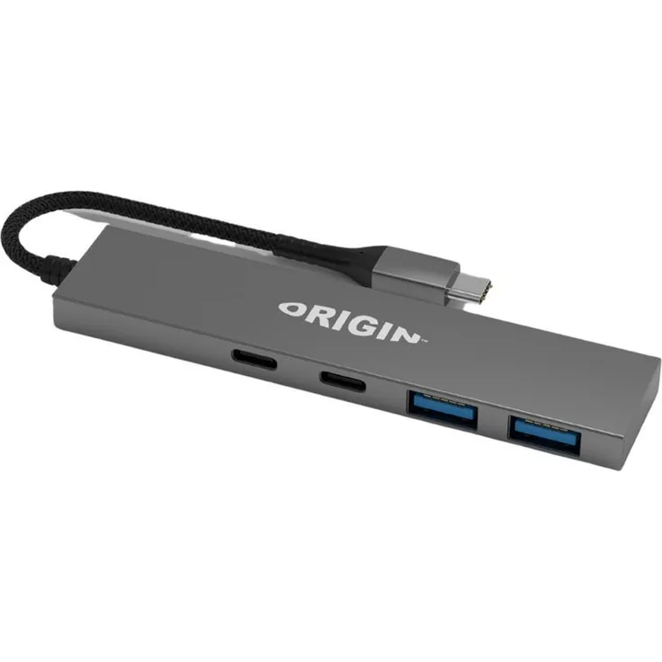 Origin Laptop-Dockingstation, Hub mit 2 x USB 3.2 und 2 x USB-C 3.2 Gen 1, Desktop