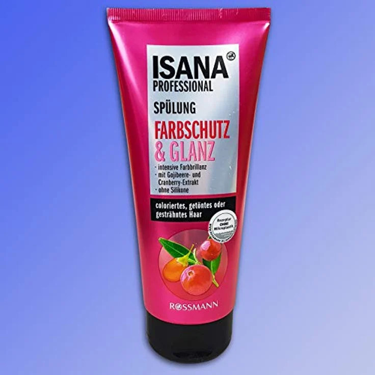 ISANA MED Haar Spülung Farbschutz & Glanz, mit Gojibeere- und Cranberry-Extrakt, 200ml – Bild 2