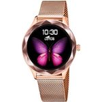 Lotus Smart Watch 50036/1, Mesh-Armband aus Edelstahl, Voll-Touchscreen, Herzfrequenz und Blutdruckmessung, Schwarz
