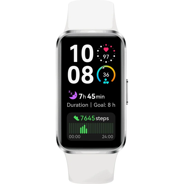 HUAWEI Band 10 Fitnesstracker weiß - AMOLED, Automatische Workout-Erkennung – Bild 1