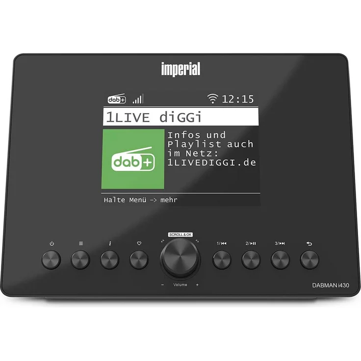 Imperial DABMAN i430BK, Internet Radio Adapter mit Bluetooth®, DAB+/FM-Radio, schwarz
