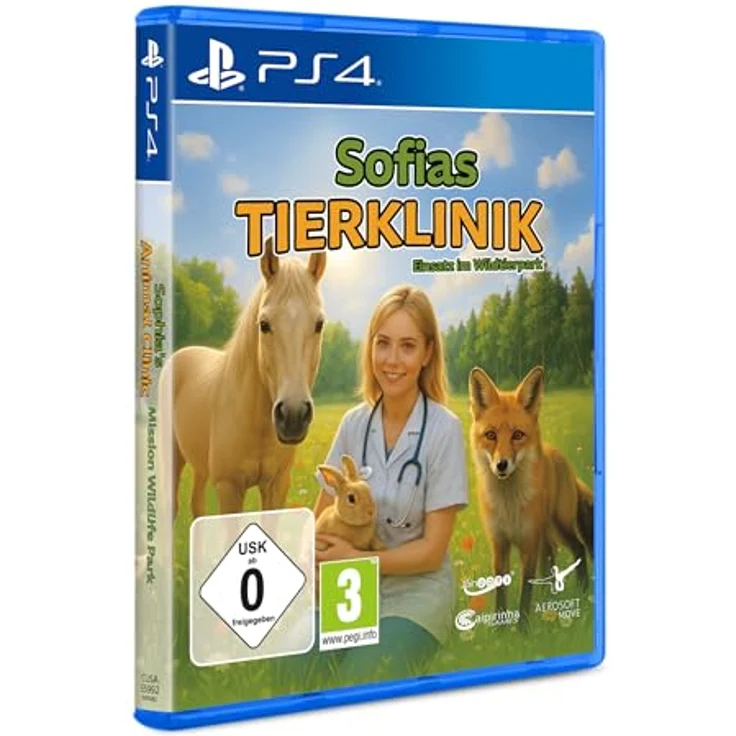 AEROSOFT Sofias Tierklinik - Einsatz im Wildtierpark, PS4-Spiel mit 10 Tierarten und über 30 Krankheiten – Bild 1