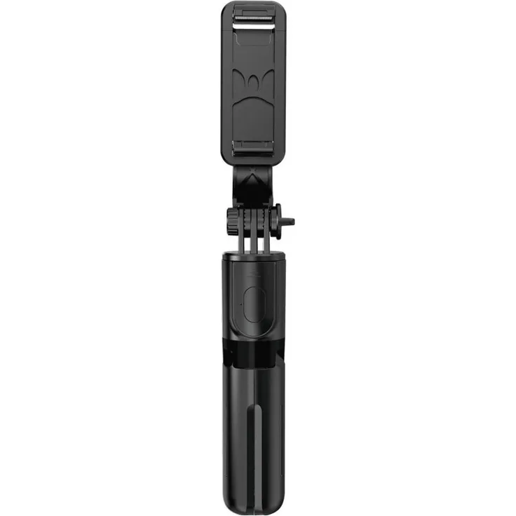 4Smarts 4S541636 Smartphone-Stativ, Arbeitshöhe 15.2 - 73 cm, Schwarz, inkl. Smartphonehalter, 360-Grad-Drehung, abnehmbare Bluetooth-Fernbedienung