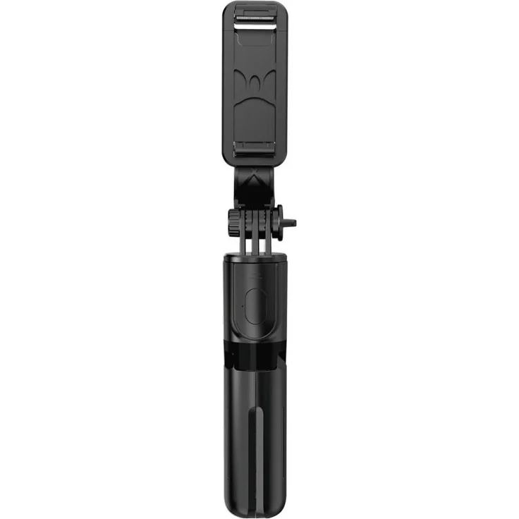 4Smarts 4S541636 Smartphone-Stativ, Arbeitshöhe 15.2 - 73 cm, Schwarz, inkl. Smartphonehalter, 360-Grad-Drehung, abnehmbare Bluetooth-Fernbedienung