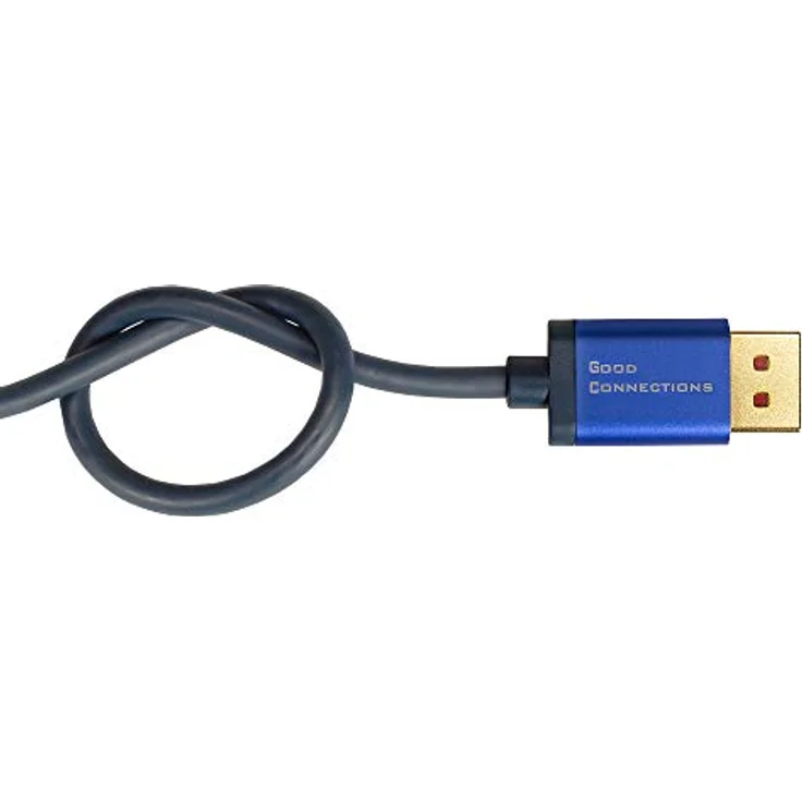 Ultra-High-Speed HDMI 2.1 SmartFLEX Kabel, 8K UHD-2 - 4K UHD, Aluminiumgehäuse, CU, dunkelblau, 0,5 – Bild 5