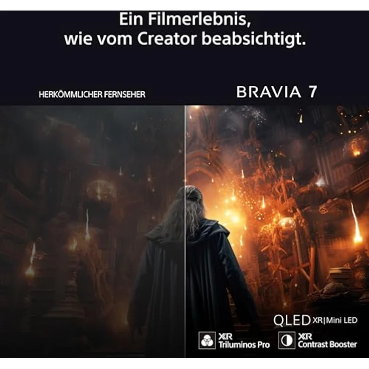 Sony BRAVIA 7 QLED (XR l Mini LED) 65 Zoll 4K HDR Google Smart TV (2024) | Gaming Features for Playstation 5, IMAX Enhanced, Dolby Vision Atmos, Chromecast, AirPlay, 120Hz 65XR70 – Bild 3