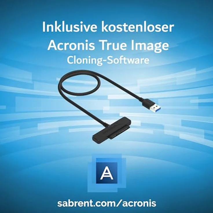 Sabrent Festplatten - Zubehör Gehäuse Adapter USB 3.0 zu SSD - 2,5-Zoll-SATA-Festplatten Adapter [Optimiert für SSD, Unterstützt UASP SATA III] (EC-SSHD) - Preisvergleich – Bild 2