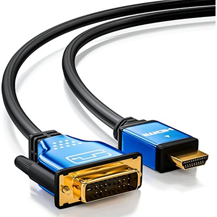 deleyCON 1,5m HQ HDMI zu DVI Kabel High Speed - 1080p / Full-HD / 3D Ready - HDMI auf DVI Adapterkabel – Bild 3
