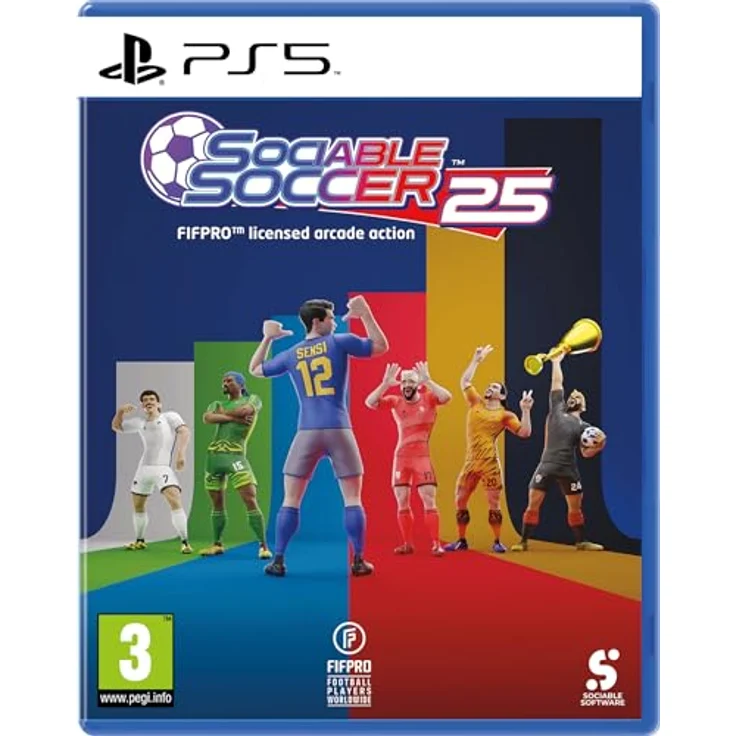 MDM MERIDIEM GAMES Sociable Soccer 25 - PS5, Arcade-Fußballspiel mit 1.000 Teams und FIFPRO Lizenz – Bild 1