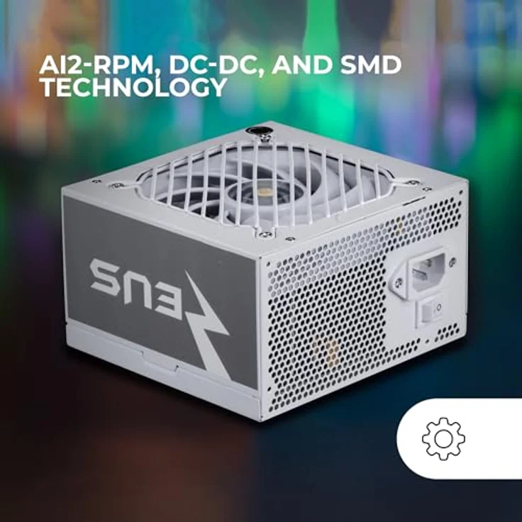 Mars Gaming MPZE750SI, ATX Netzteil 750W, 80 Plus Silver, 87% Effizienz, 10 Jahre Garantie, Weiß – Bild 3